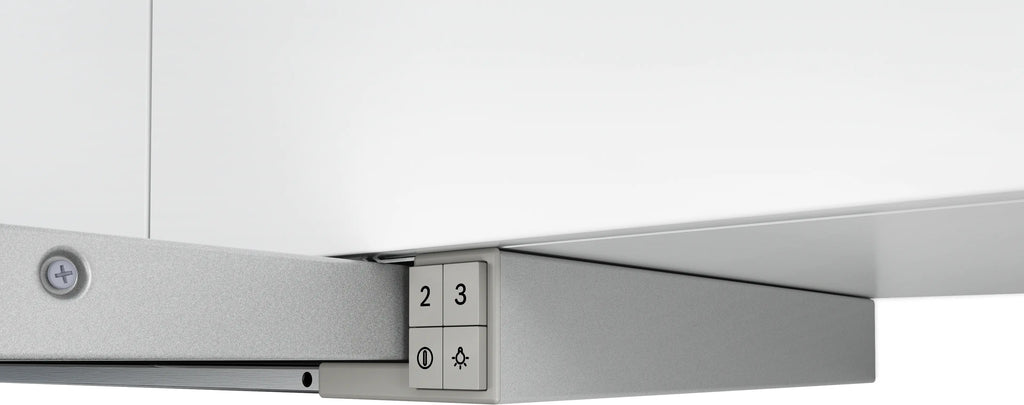 Bosch DFT93AC50 telescopic cooker hood in silver, further view 2