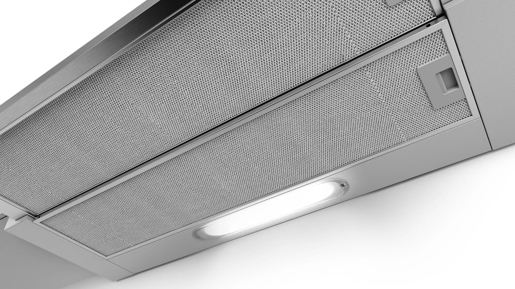 Bosch DFT93AC50 telescopic cooker hood in silver, further view 3