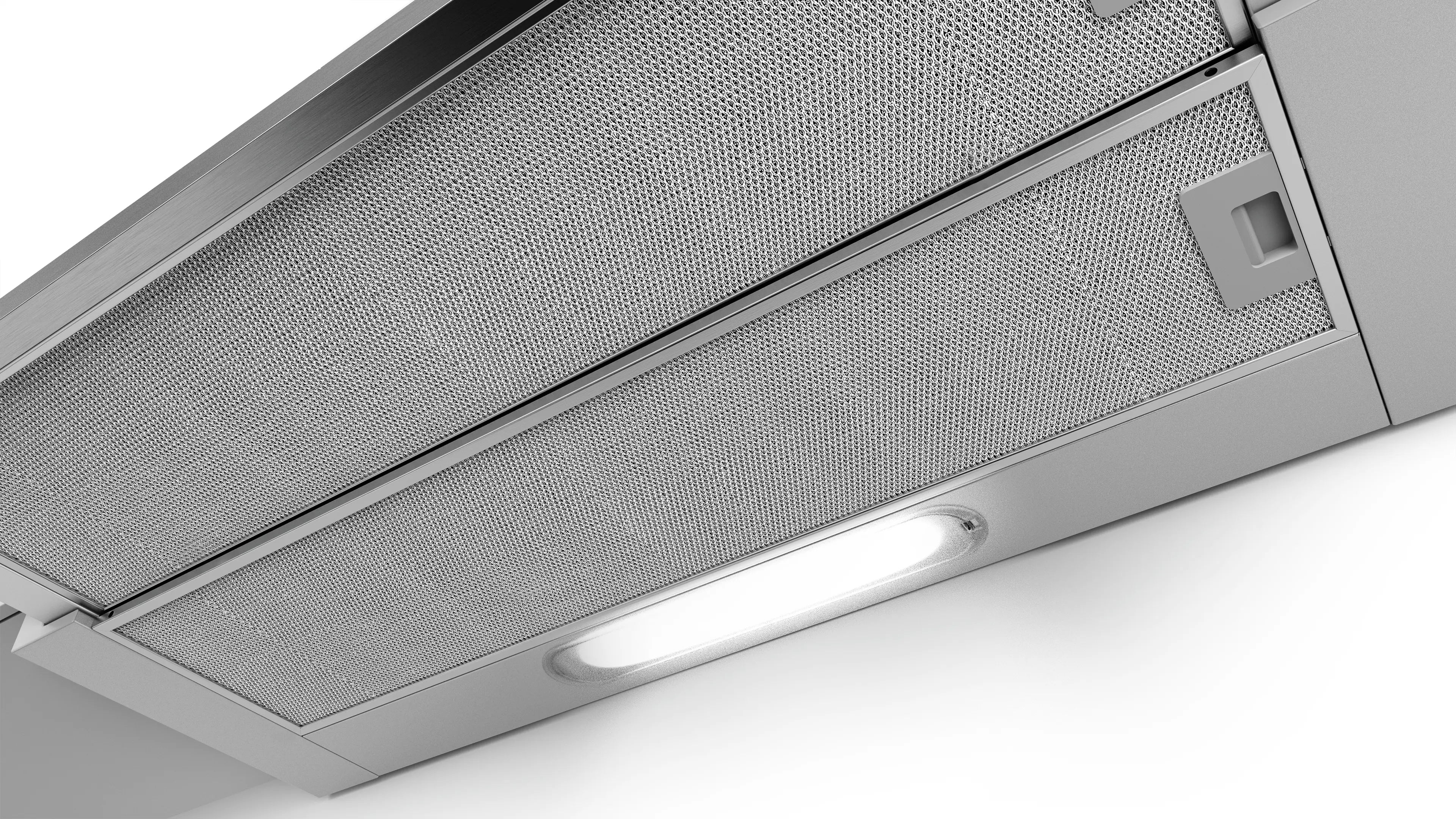 Bosch DFT93AC50 telescopic cooker hood in silver, further view 3
