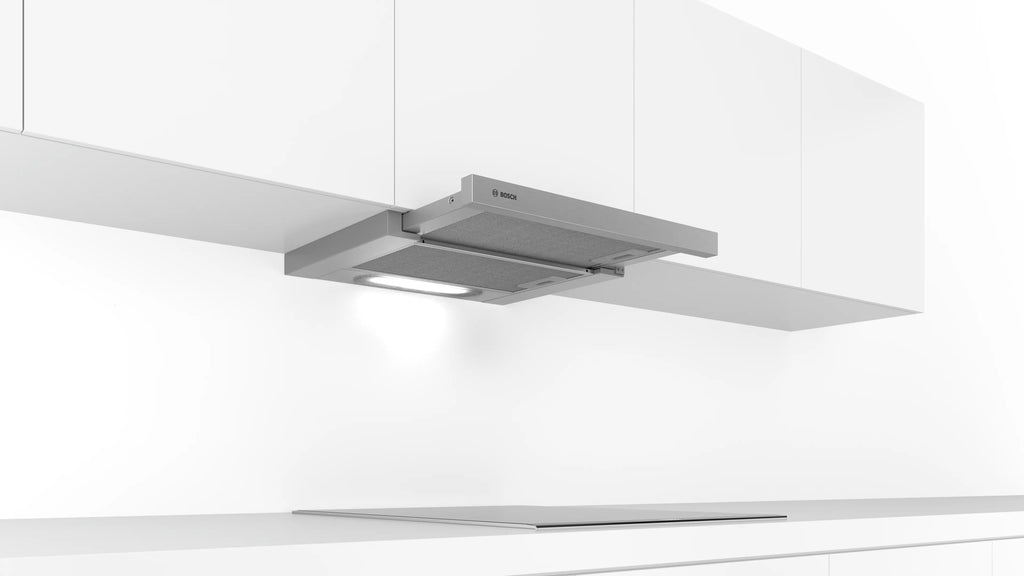 Bosch DFT63AC50 telescopic cooker hood in silver, further view 4