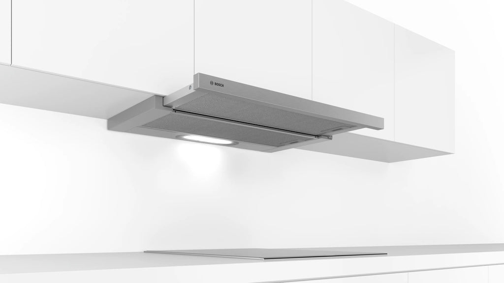 Bosch DFT93AC50 telescopic cooker hood in silver, further view 4