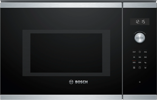 Bosch BEL554MS0K built-in microwave with grill in stainless steel, 594 mm wide