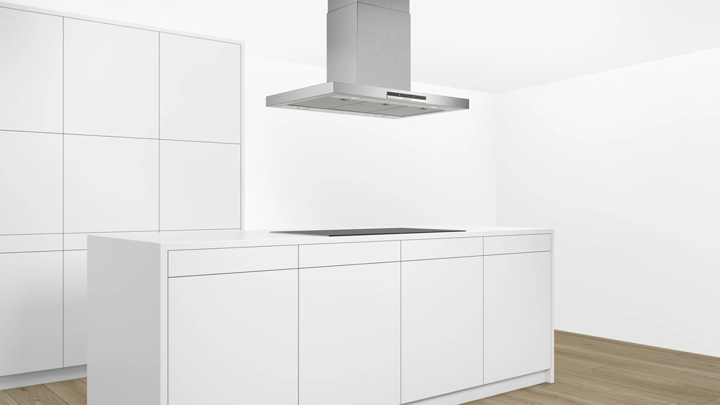 Bosch DIB97IM50M island cooker hood, grease filter detail