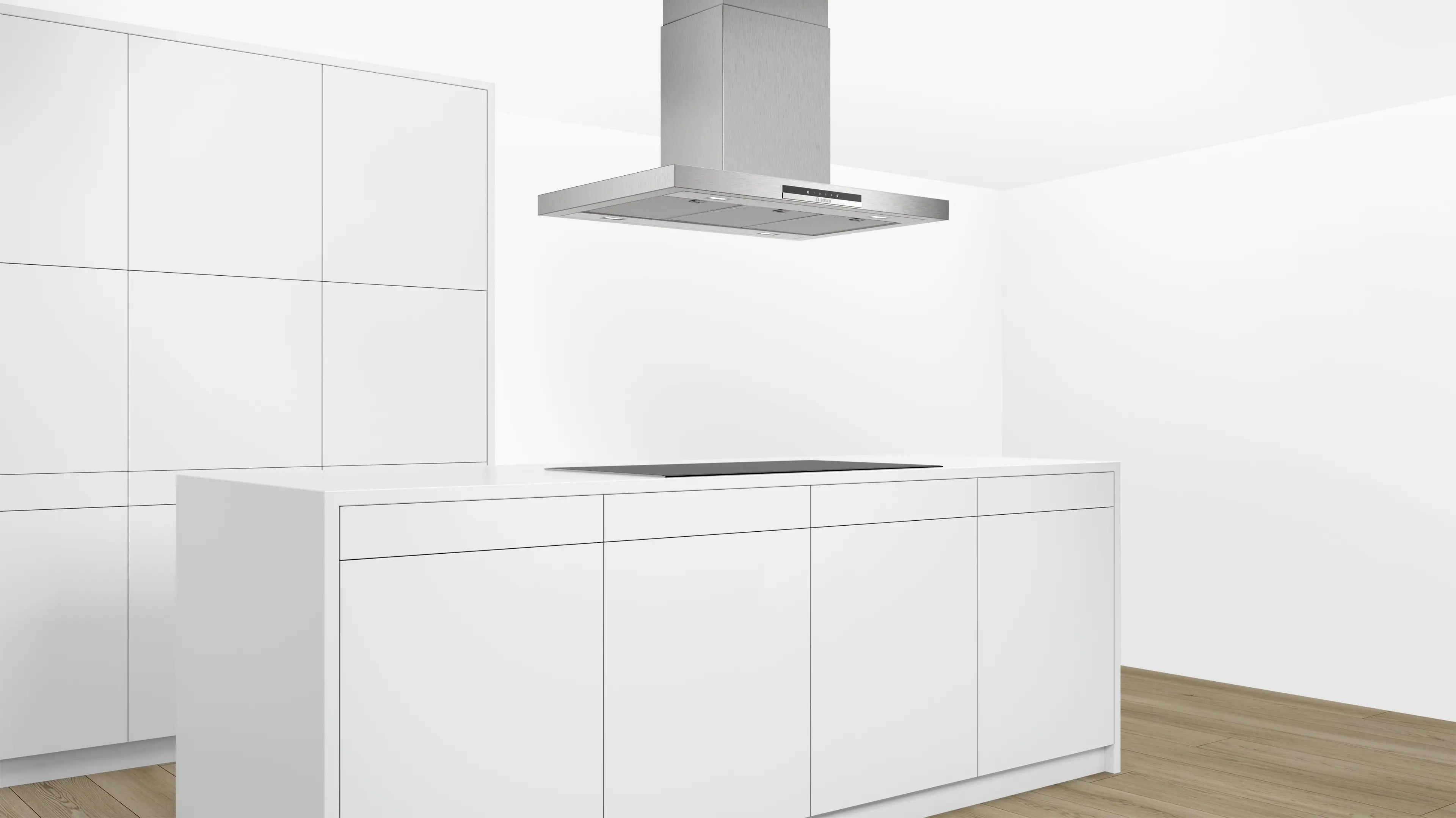 Bosch DIB97IM50M island cooker hood, grease filter detail