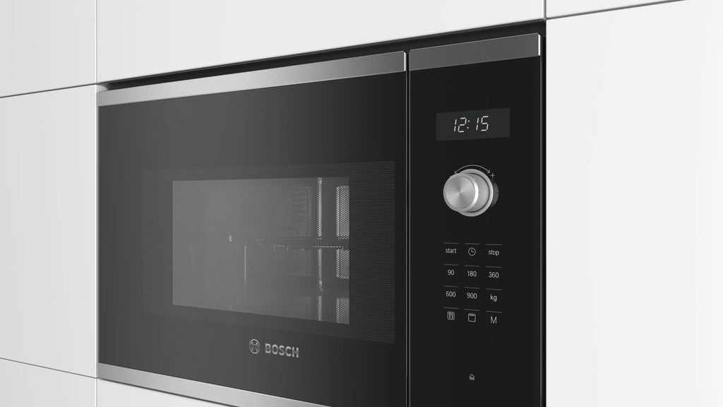 Bosch BEL554MS0K built-in microwave with grill in stainless steel, further view 2