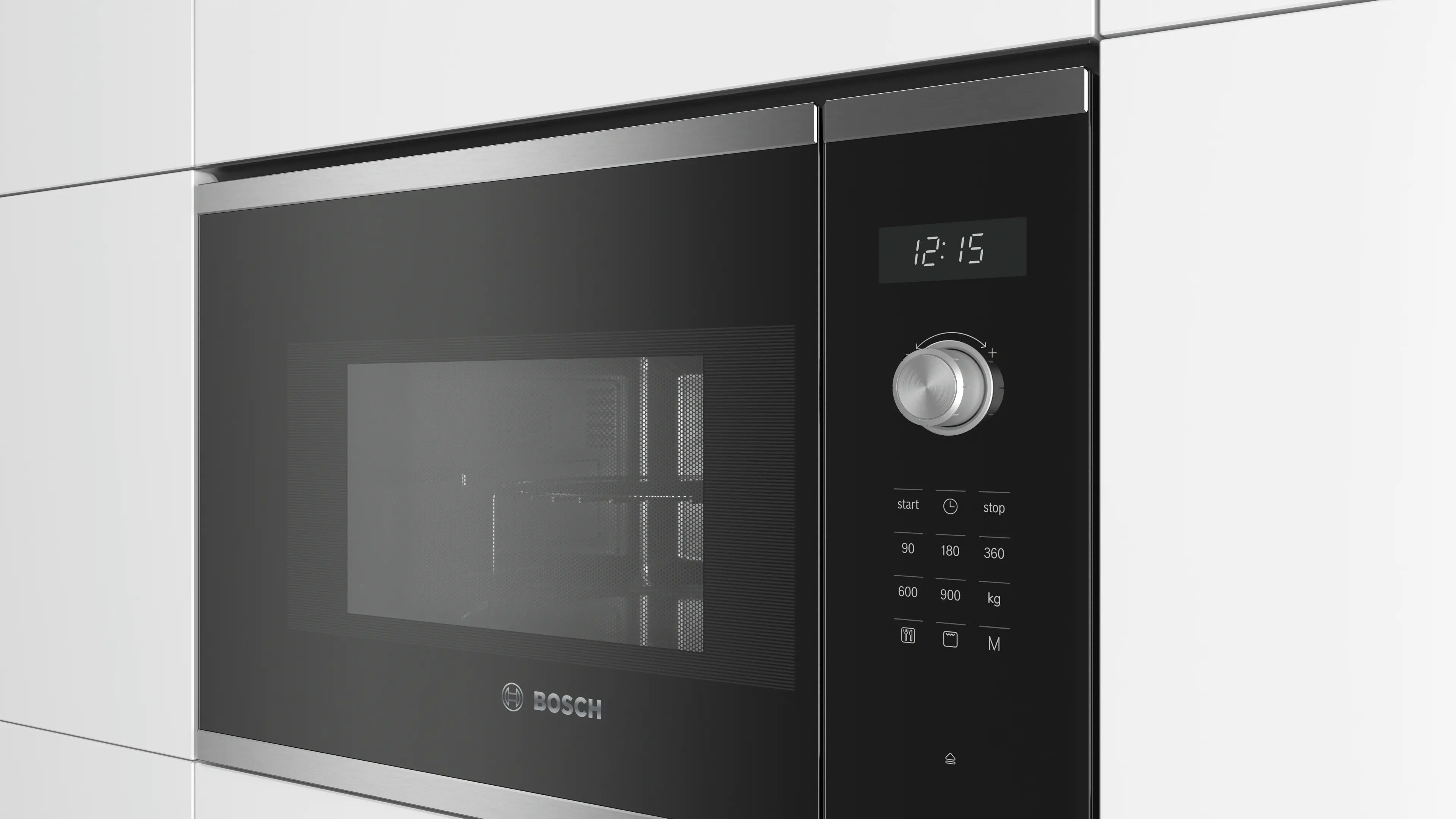 Bosch BEL554MS0K built-in microwave with grill in stainless steel, further view 2
