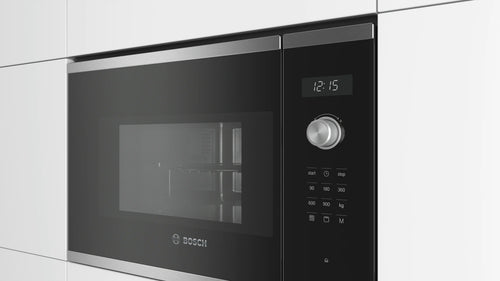 Bosch BEL554MS0K built-in microwave with grill in stainless steel, further view 2
