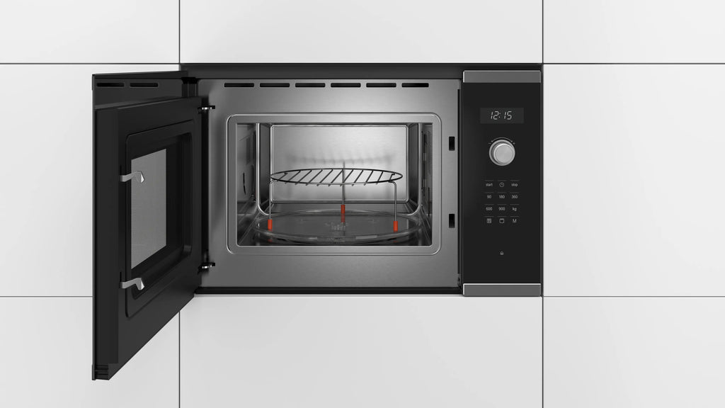 Bosch BEL554MS0K built-in microwave with grill in stainless steel, further view 3