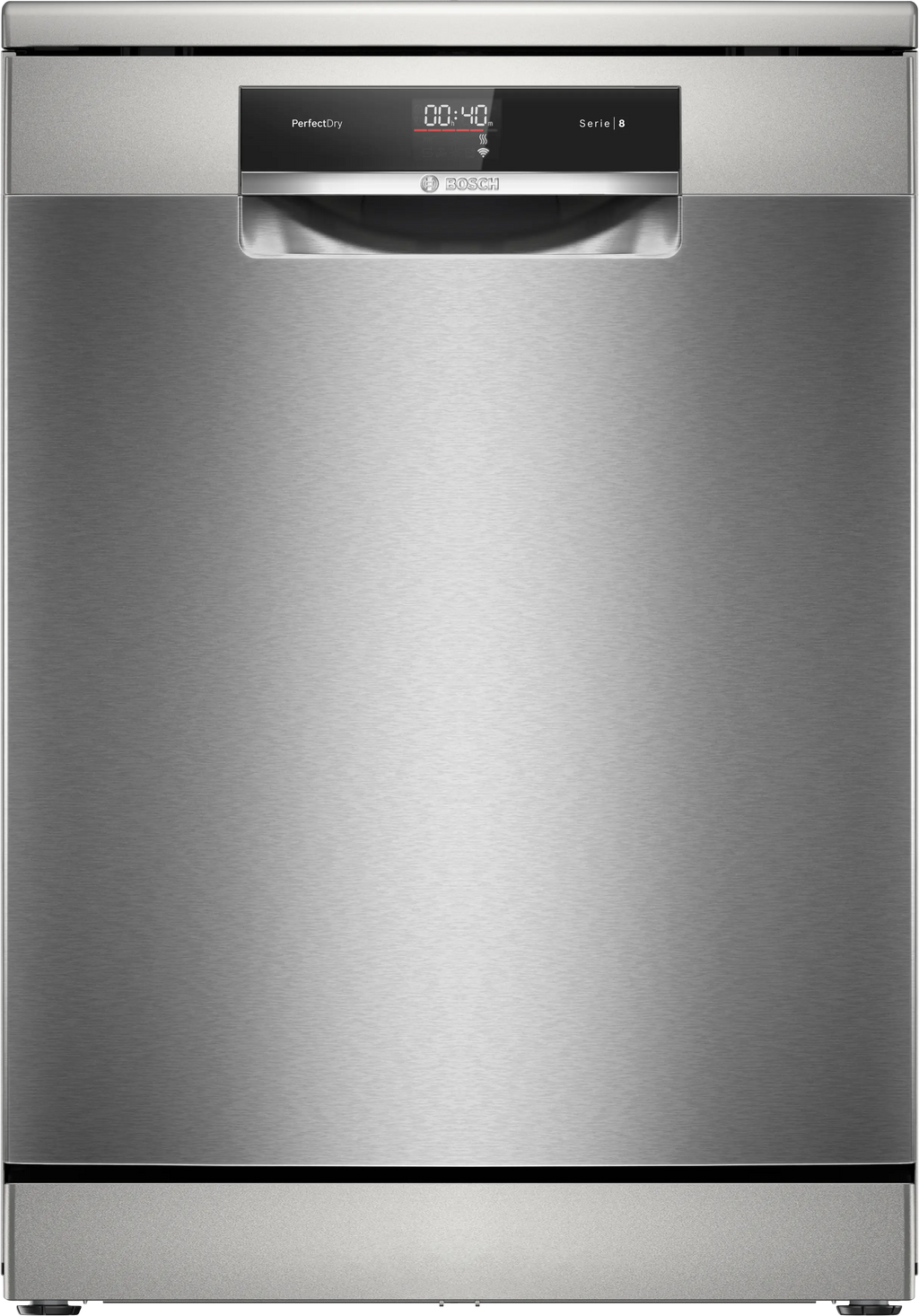 Bosch SMS8YCI01E free-standing dishwasher in brushed steel, 600 mm wide