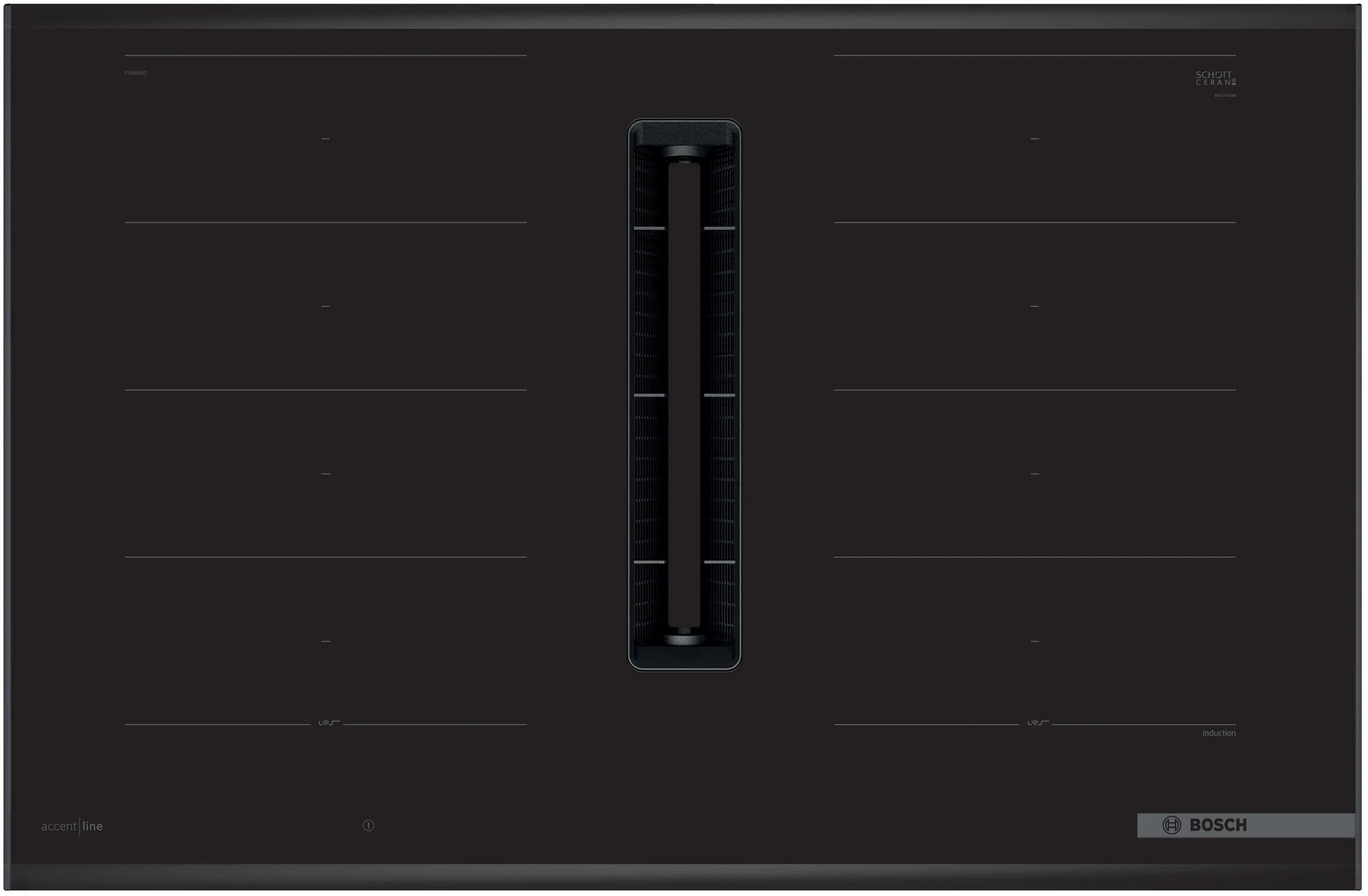 Bosch PXX895D66E induction hob with integrated ventilation, further view 4