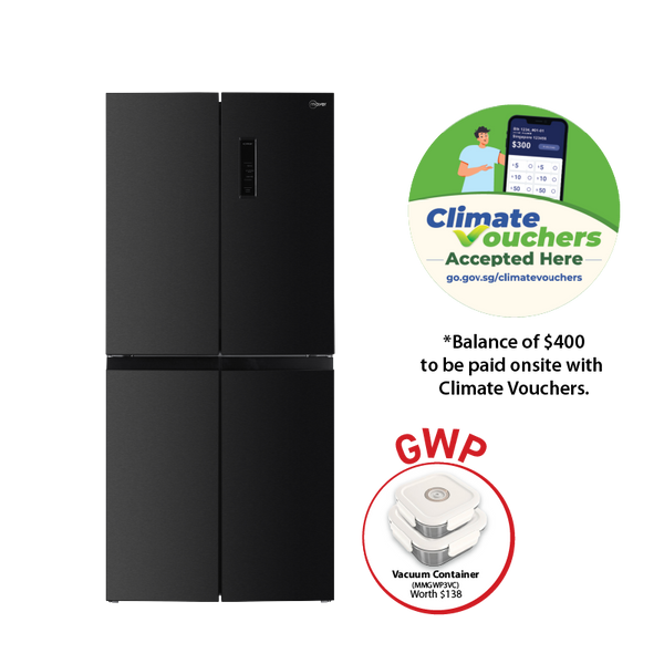 MMFF480BI — 466L Multi-Door Frost Bottom Freezer Fridge