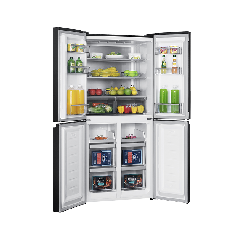 Mayer MMFF480BI multi-door bottom freezer refrigerator, further view 3
