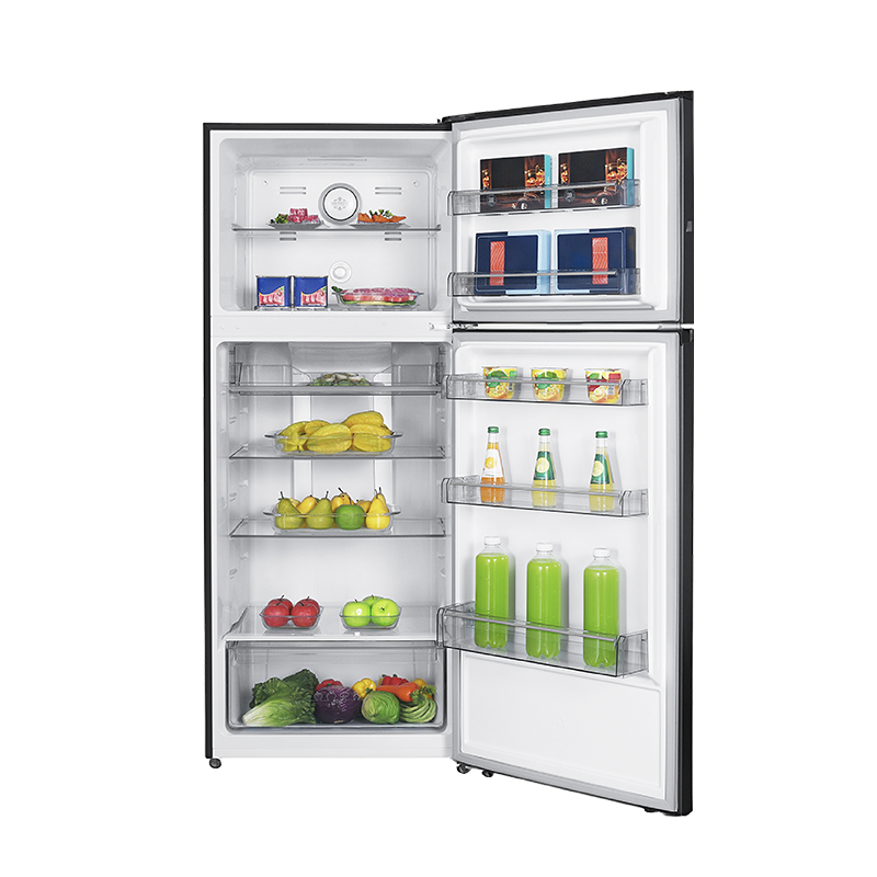 Mayer MMFT450MG two-door frost free top mount freezer refrigerator, further view 6