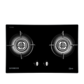 Mayer MMGH7502HI two-burner glass gas hob, Town Gas, 750 mm wide