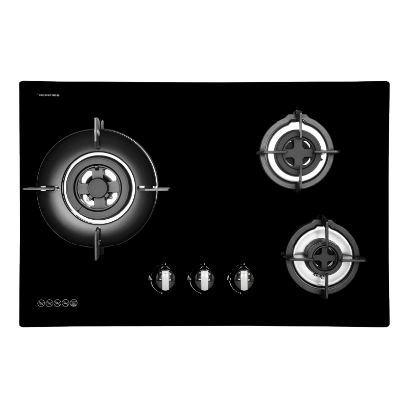 MMGH7503HI 75cm 3 Burner Glass Gas Hob (LPG)
