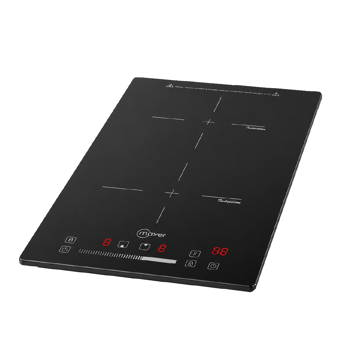Mayer MMIH32ECS two-zone domino induction hob with slider control, further view 3