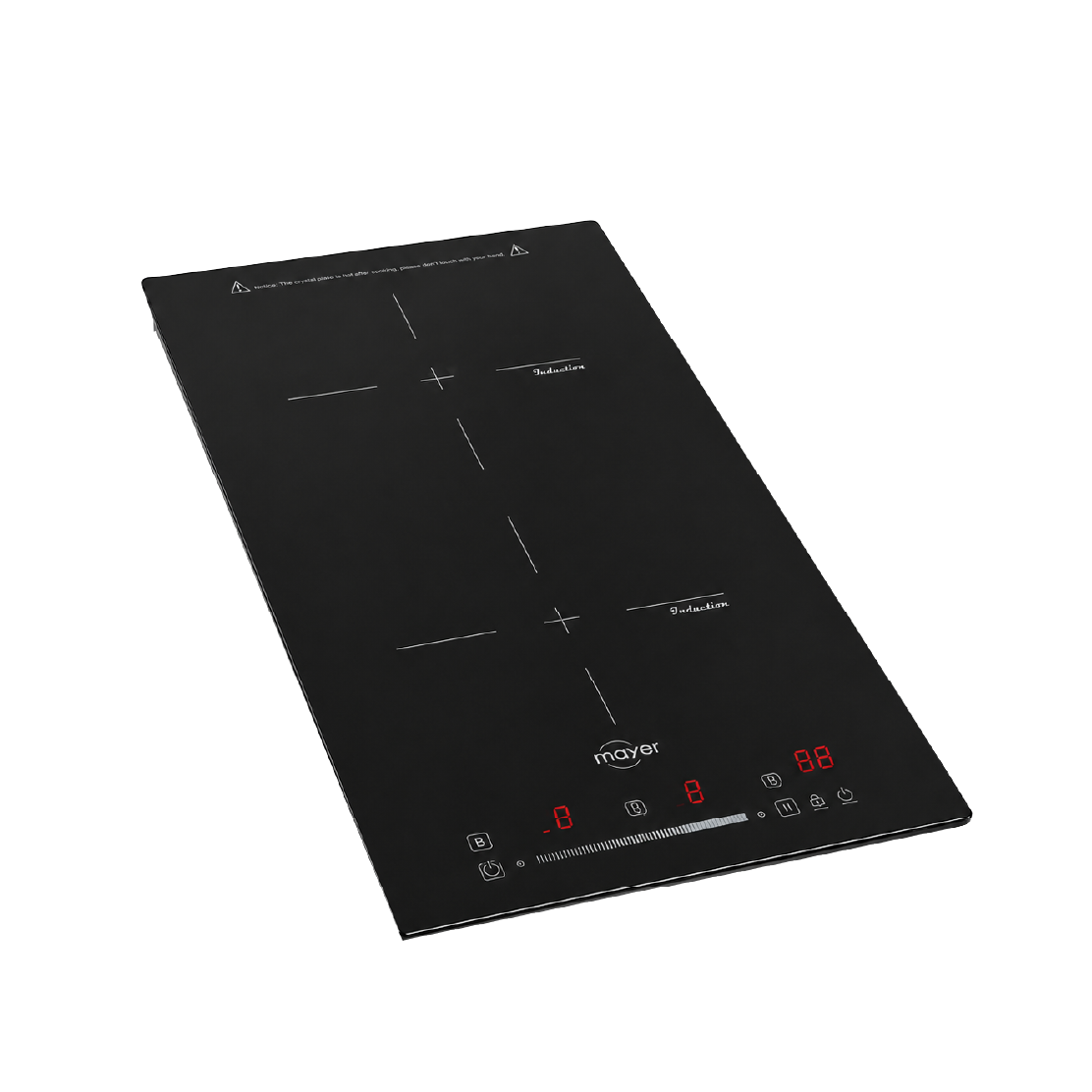 Mayer MMIH32ECS two-zone domino induction hob with slider control, further view 4