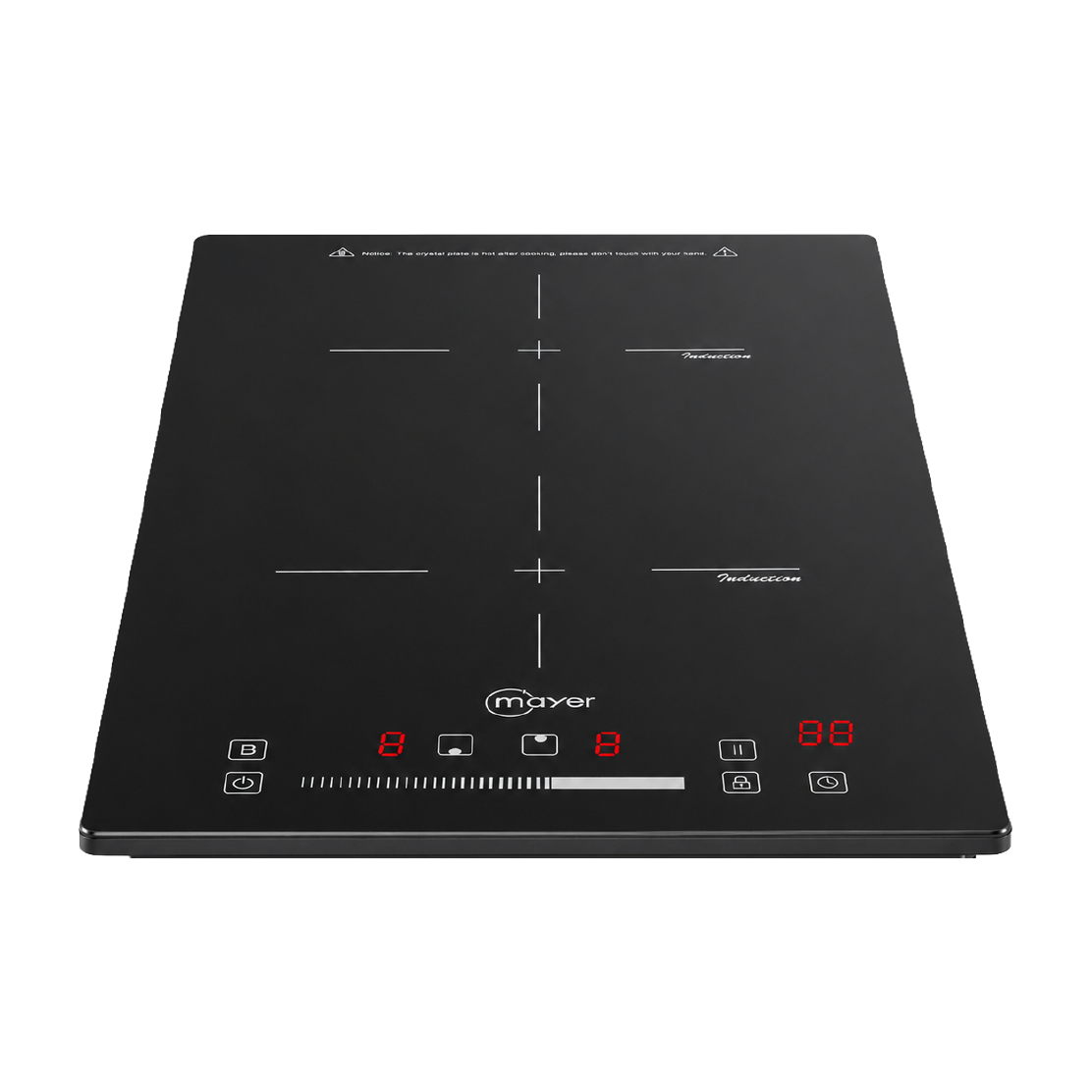 Mayer MMIH32ECS two-zone domino induction hob with slider control, further view 2