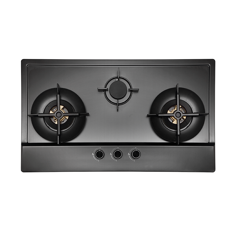 MMSS7731HI 75cm 3 Burners Stainless Steel (Gun Metal Finishing) Gas Hob (Town Gas)