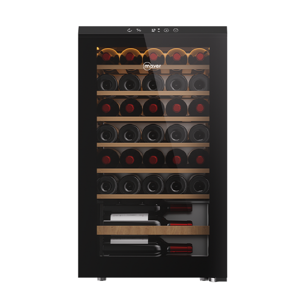 MMWC34BCS — 34 Bottles Wine Chiller Triple Glass with Anti-UV