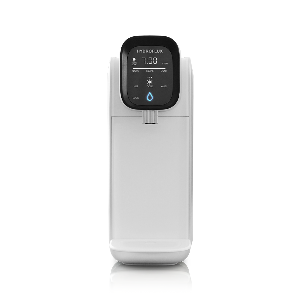 Hydroflux NAMI slim tankless water purifier, 168 mm wide countertop unit