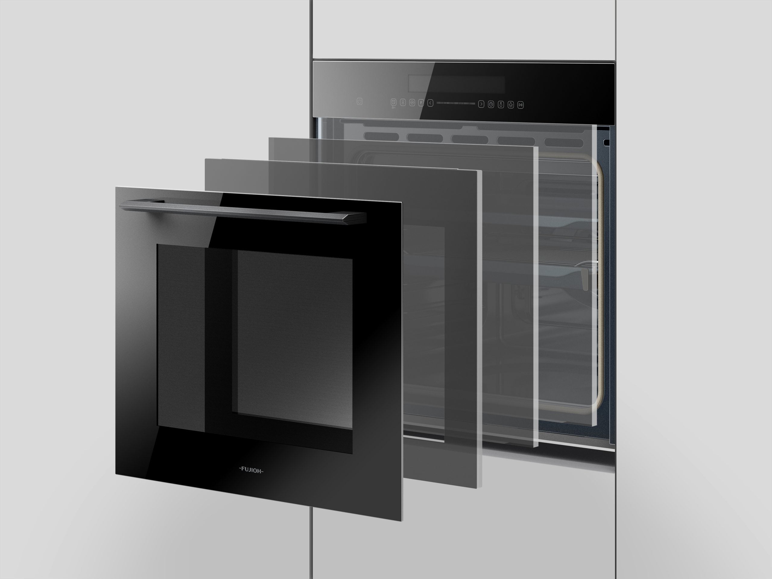 Fujioh FV-EL62 built-in pyrolytic oven, further view 8