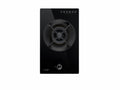 Fujioh FH-GS2515 SVGL single-burner domino gas hob in glass, 310 mm wide