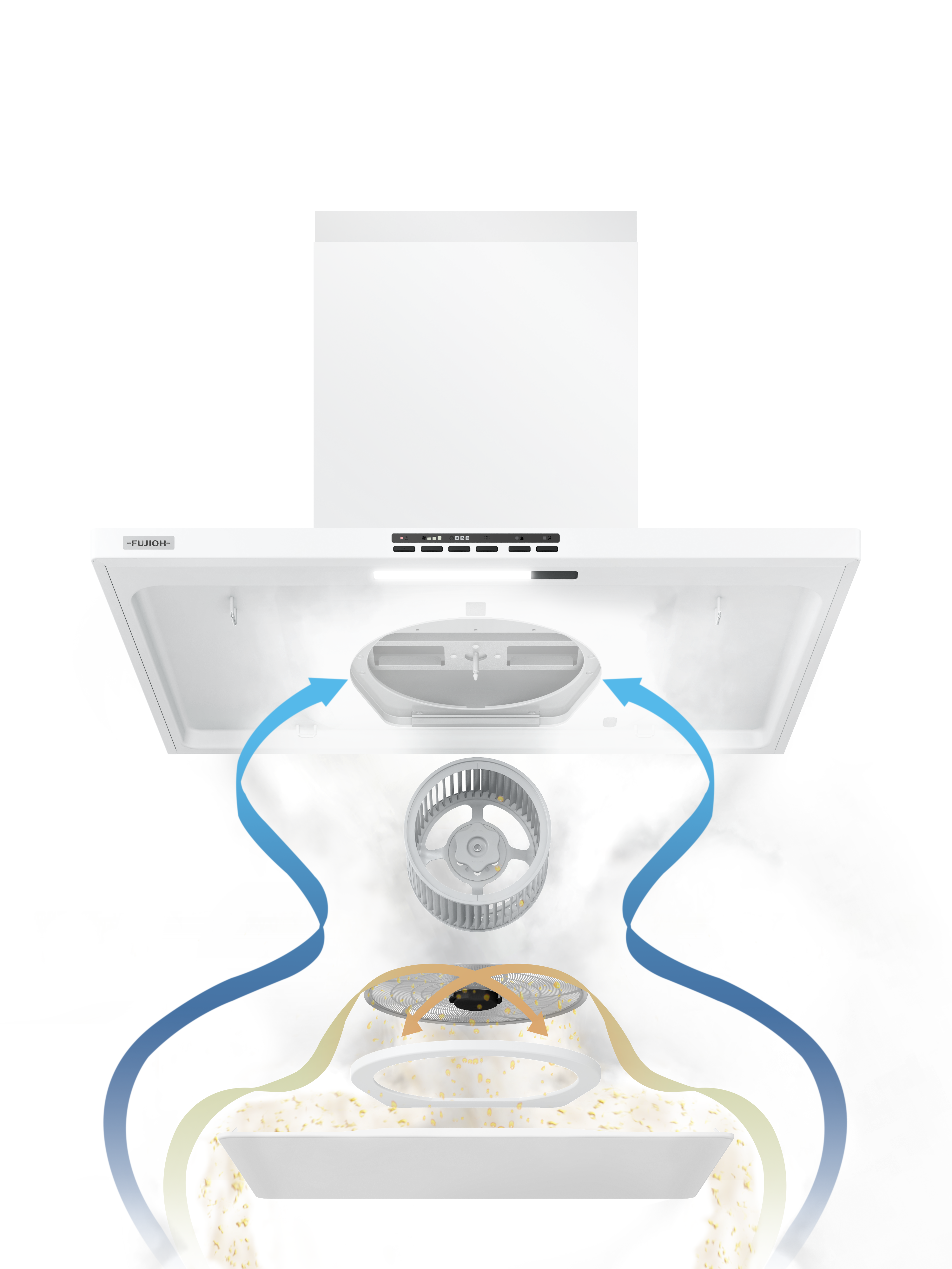 Fujioh FR-CL1890 chimney cooker hood, further view 11