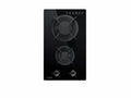 Fujioh FH-GS2525 SVGL two-burner domino gas hob in glass, 310 mm wide