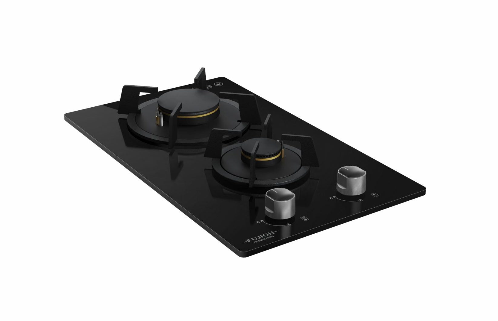 Fujioh FH-GS2525 SVGL two-burner domino gas hob, further view 2
