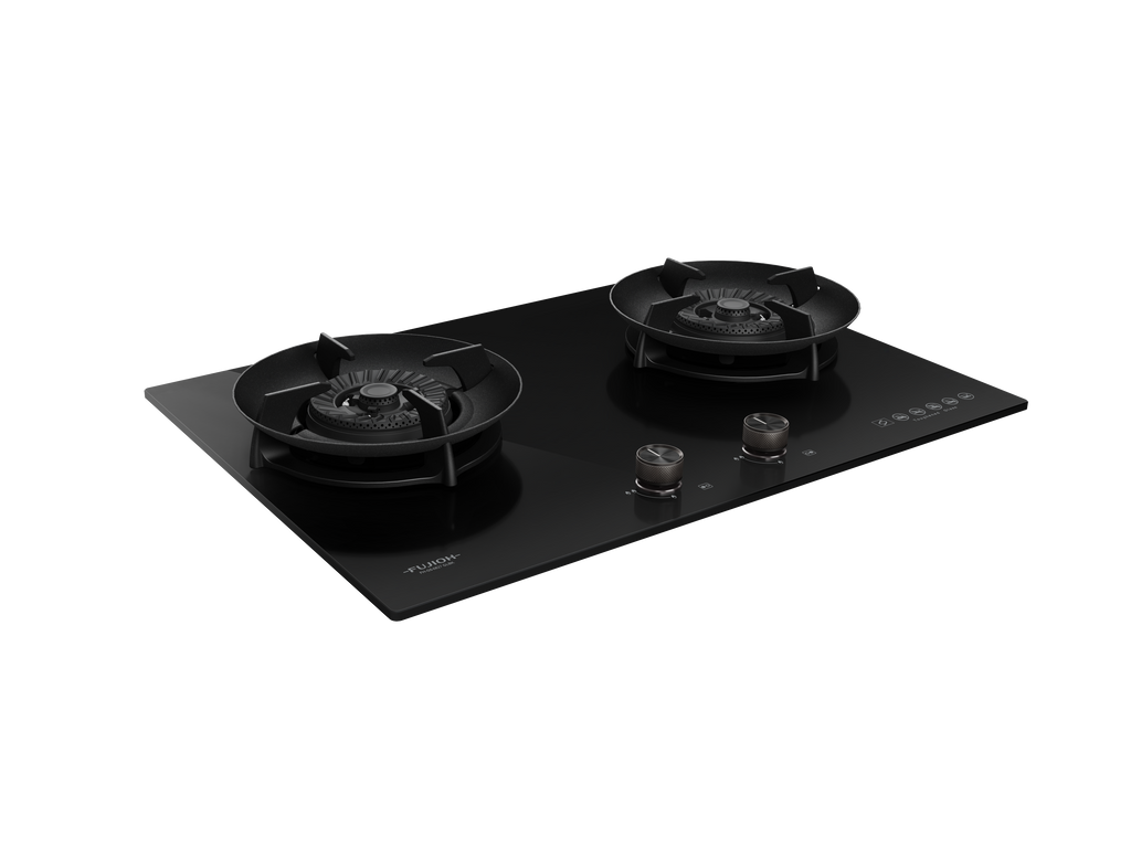 Fujioh FH-GS6827 GLBK two-burner gas hob, further view 3
