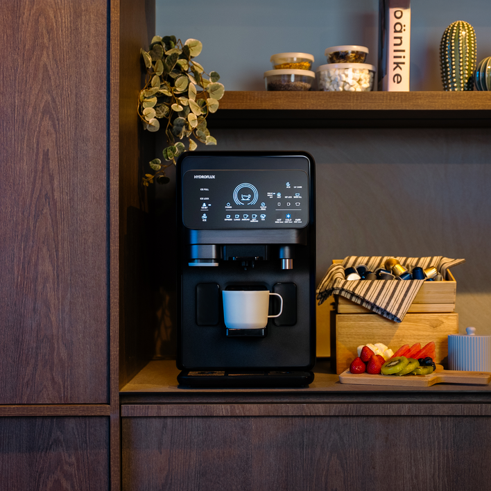 Hydroflux BREW capsule coffee machine and water purifier, further view 5