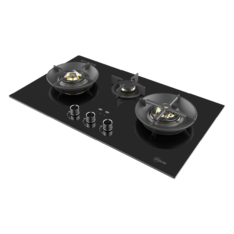 Mayer MMGH388HI three-zone glass gas hob, LPG, further view 2