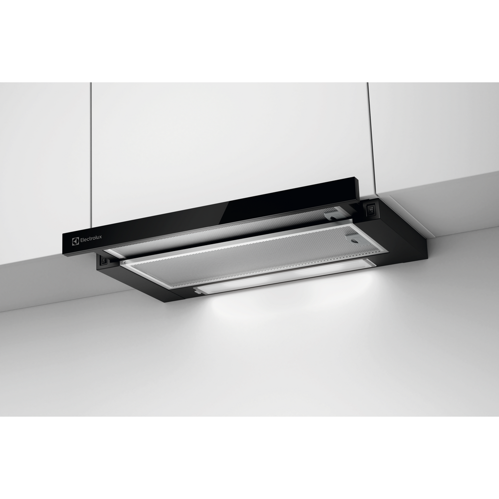 ECP6311GB 60cm pull-out extractor hood installed under kitchen cabinet