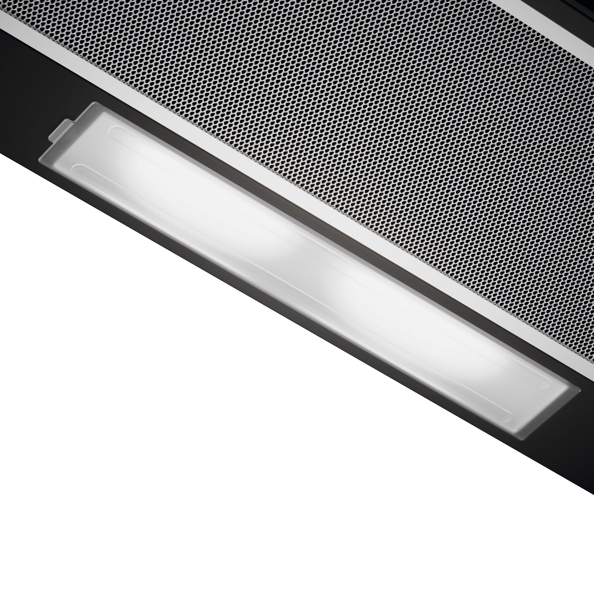 ECP9311GB 90cm extractor hood grease filter and light strip detail