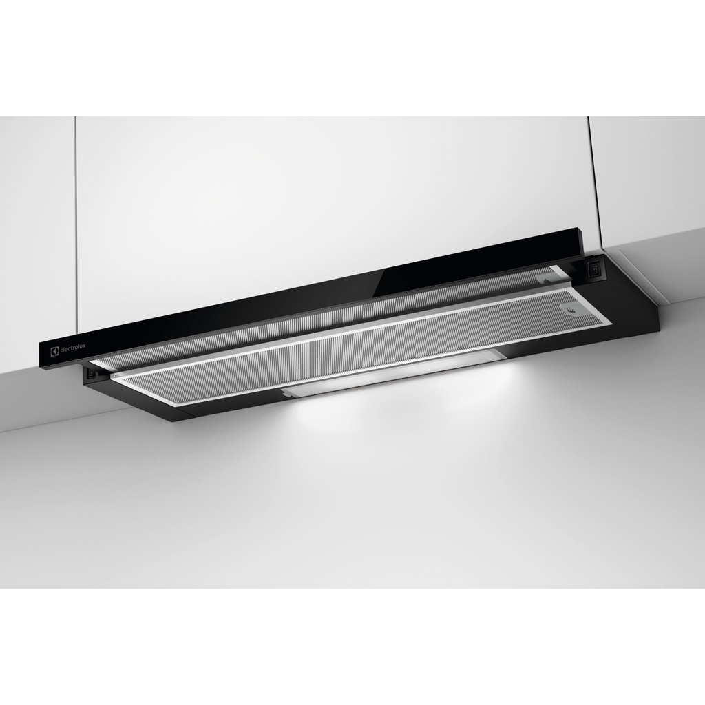 ECP9311GB 90cm pull-out extractor hood installed under kitchen cabinet