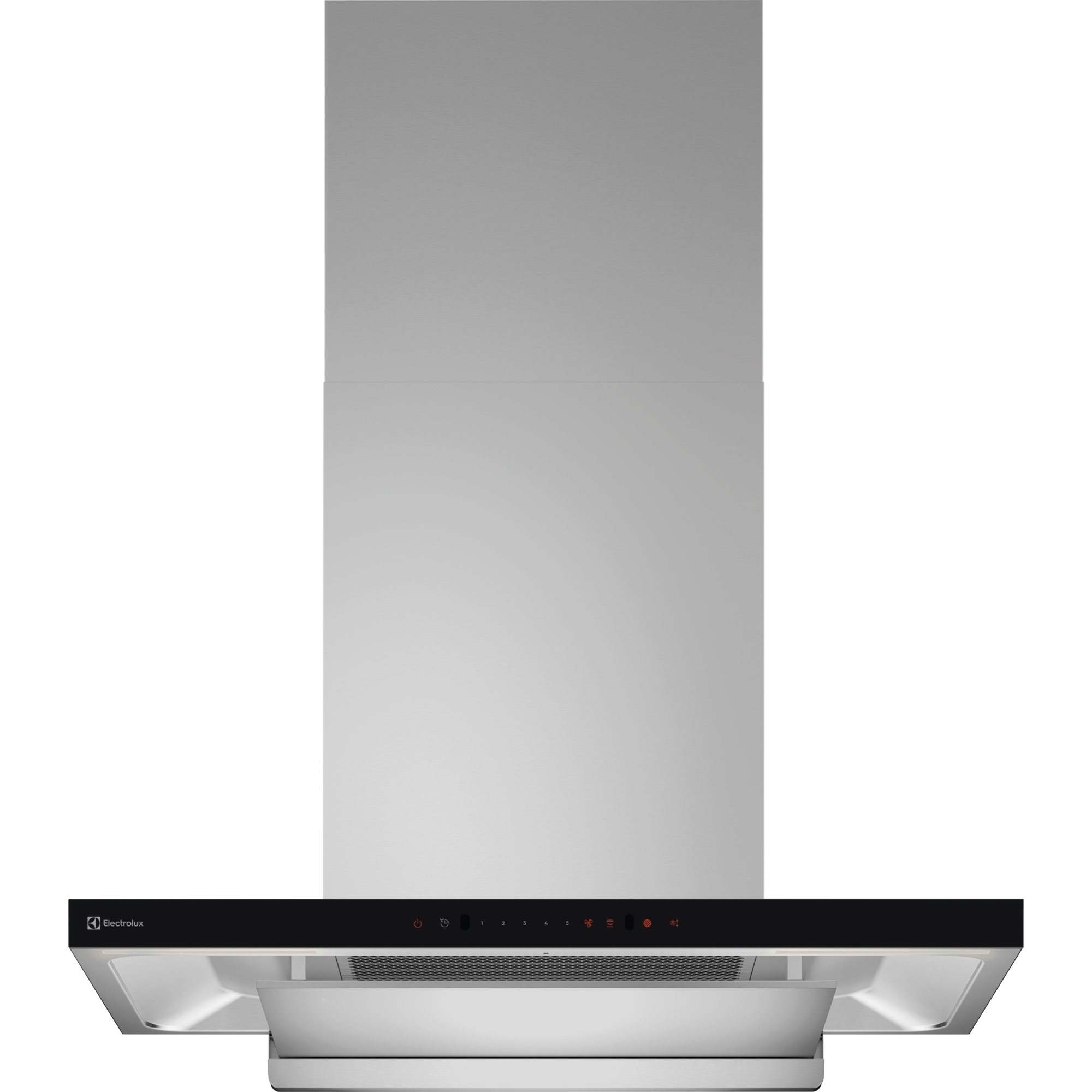 ECT9645XB 90cm 600 Series chimney extractor hood front view