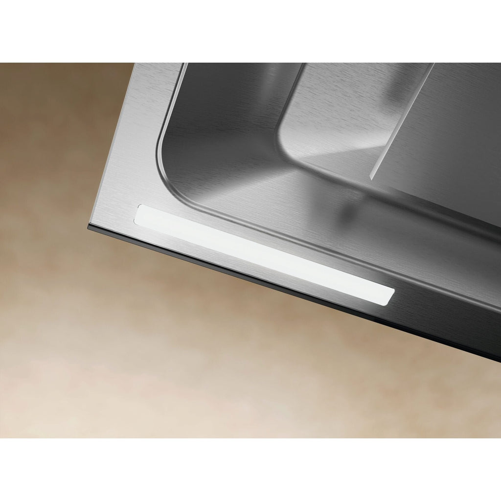 ECT9645XB 90cm chimney extractor hood LED strip lighting detail
