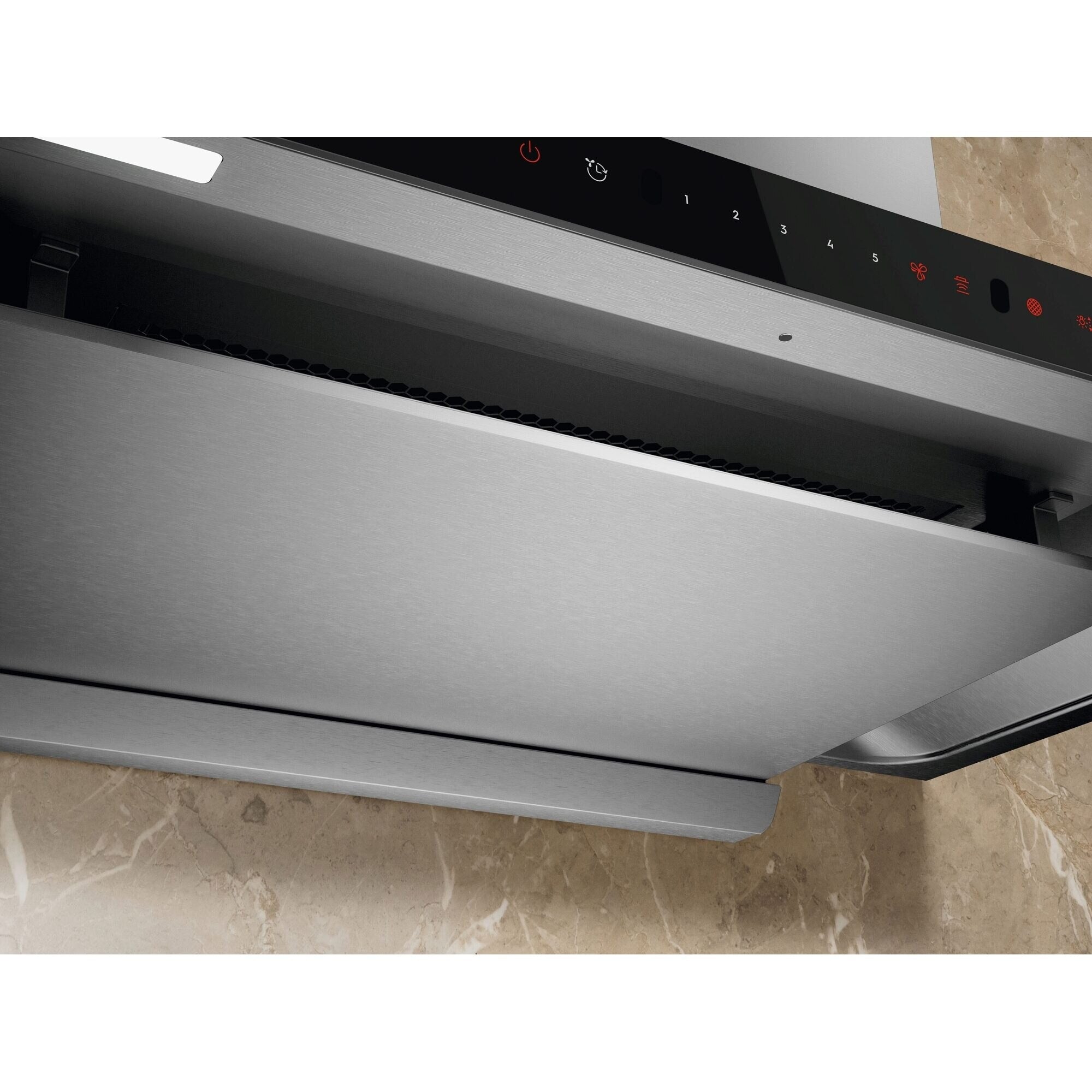 ECT9645XB 90cm chimney extractor hood stainless steel canopy underside
