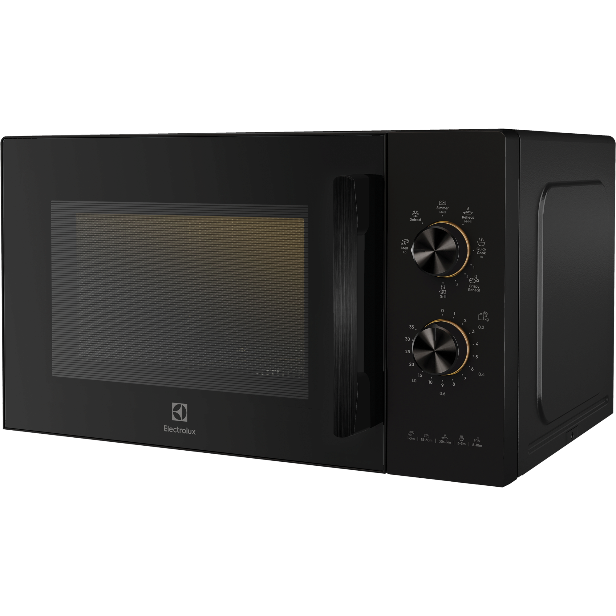 EMG23K22B 23L combination microwave oven, angled right view