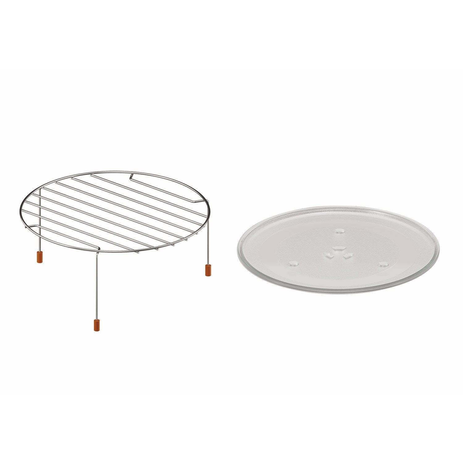 EMG25D22BM 25L combination microwave oven accessories, grill rack and glass turntable