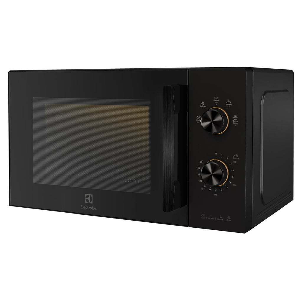 EMM20K22B 20L microwave oven, angled right view
