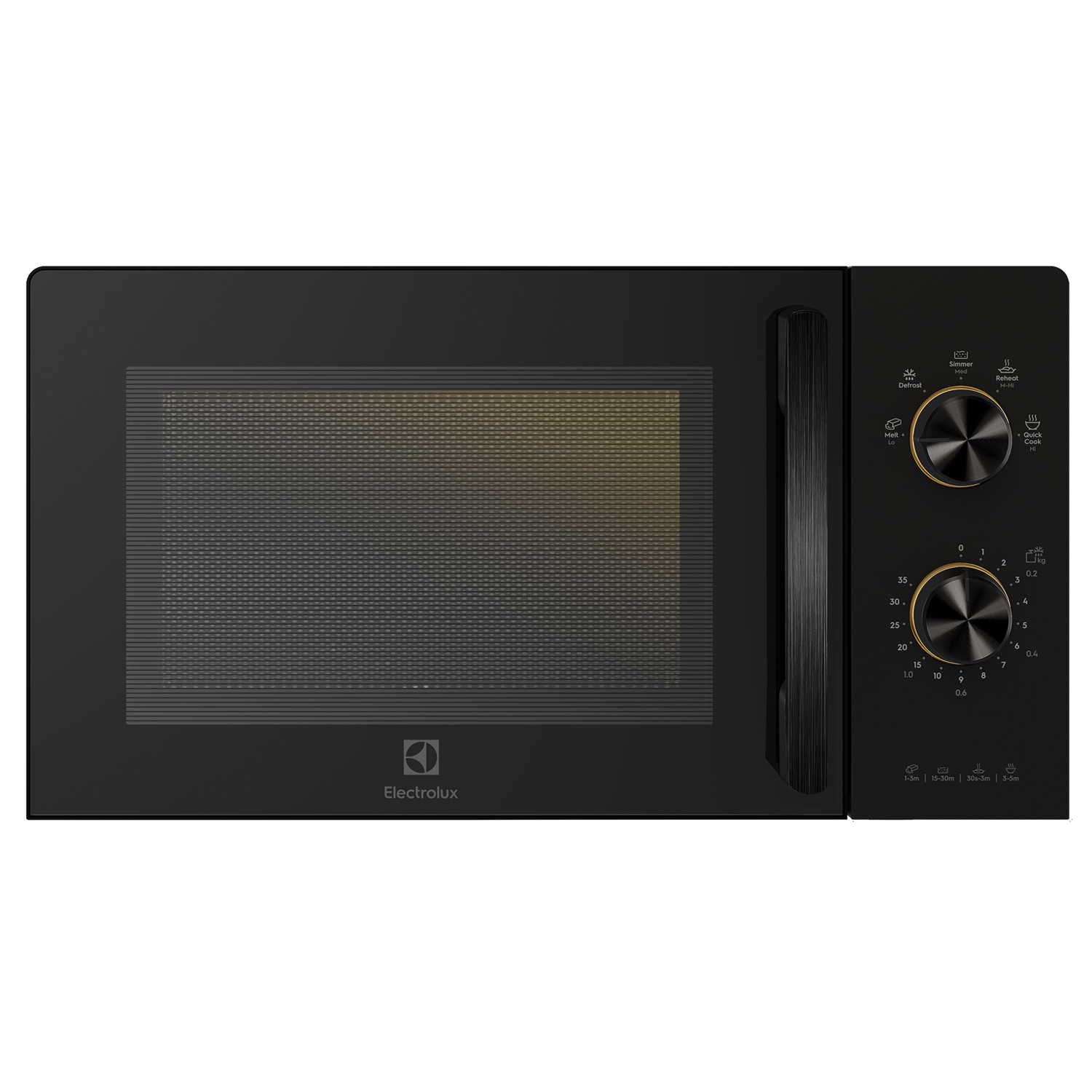 EMM20K22B 20L UltimateTaste 300 freestanding microwave oven, front view, door closed