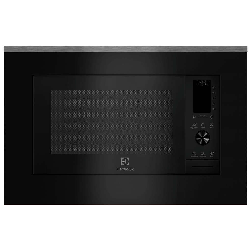 EMSB30XCF 60cm UltimateTaste 900 built-in combination microwave oven, front view, door closed