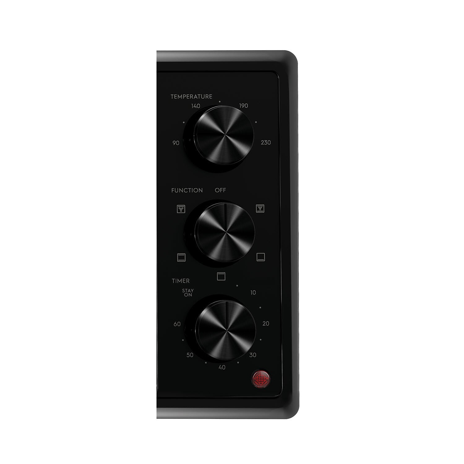 EOT2115X 21L UltimateTaste 500 electric oven, temperature, function and timer control panel