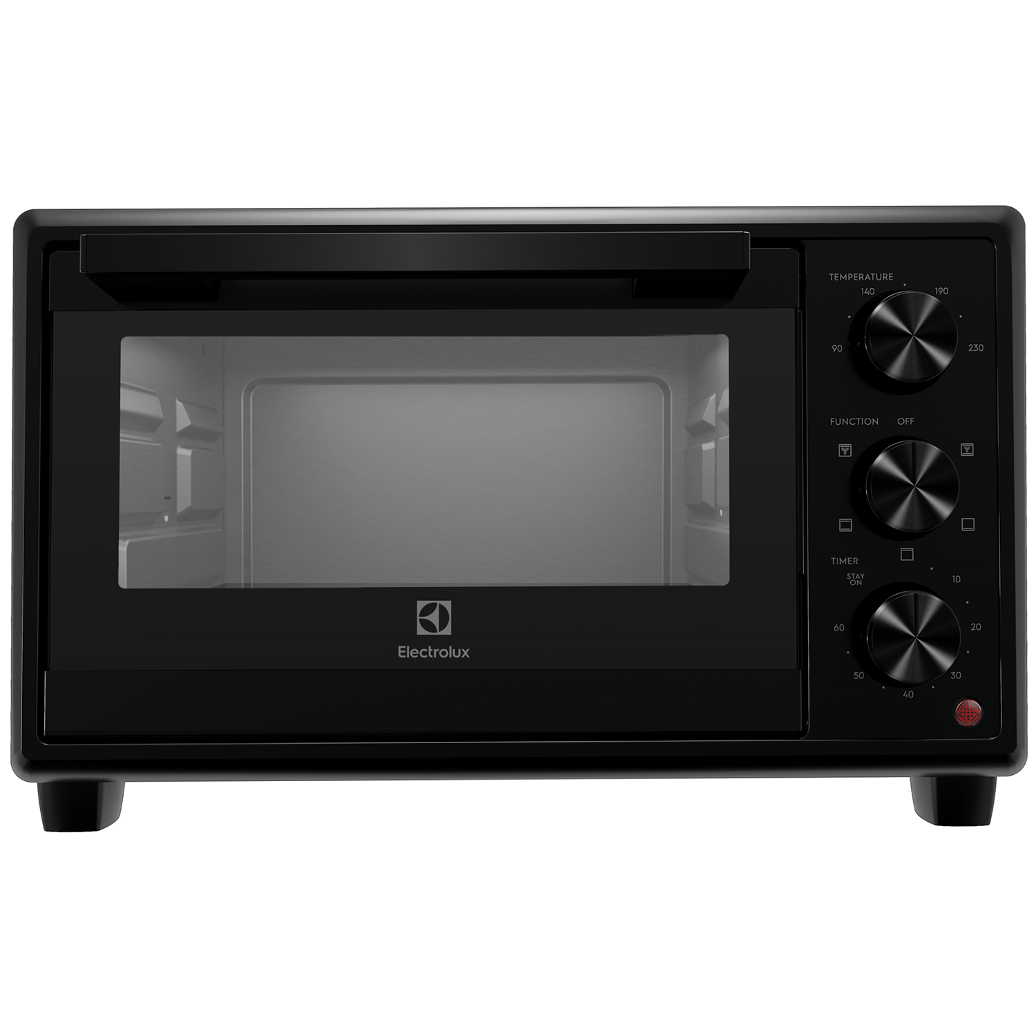 EOT2115X 21L UltimateTaste 500 freestanding electric oven, front view with door closed