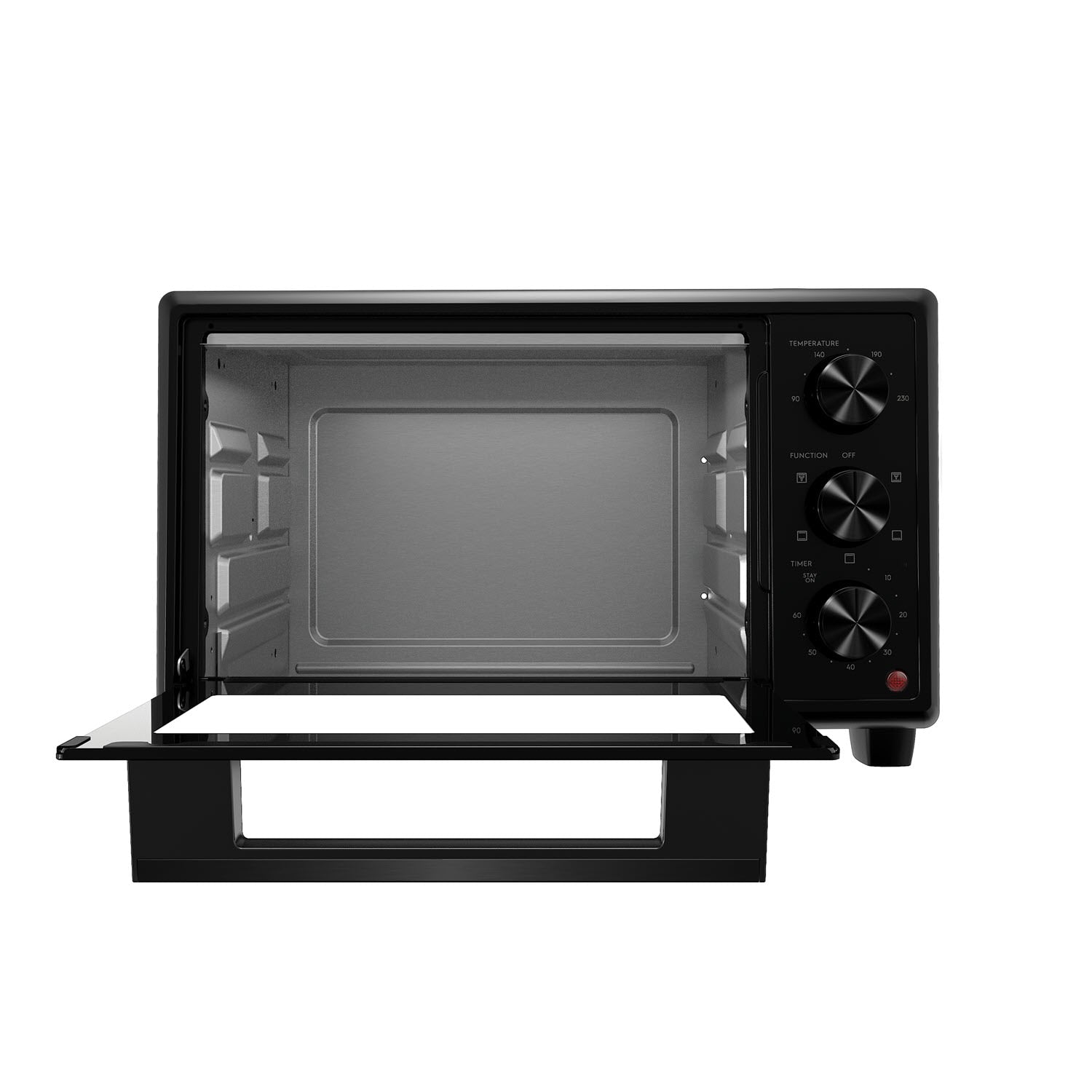 EOT2115X 21L UltimateTaste 500 electric oven, door open showing the interior cavity