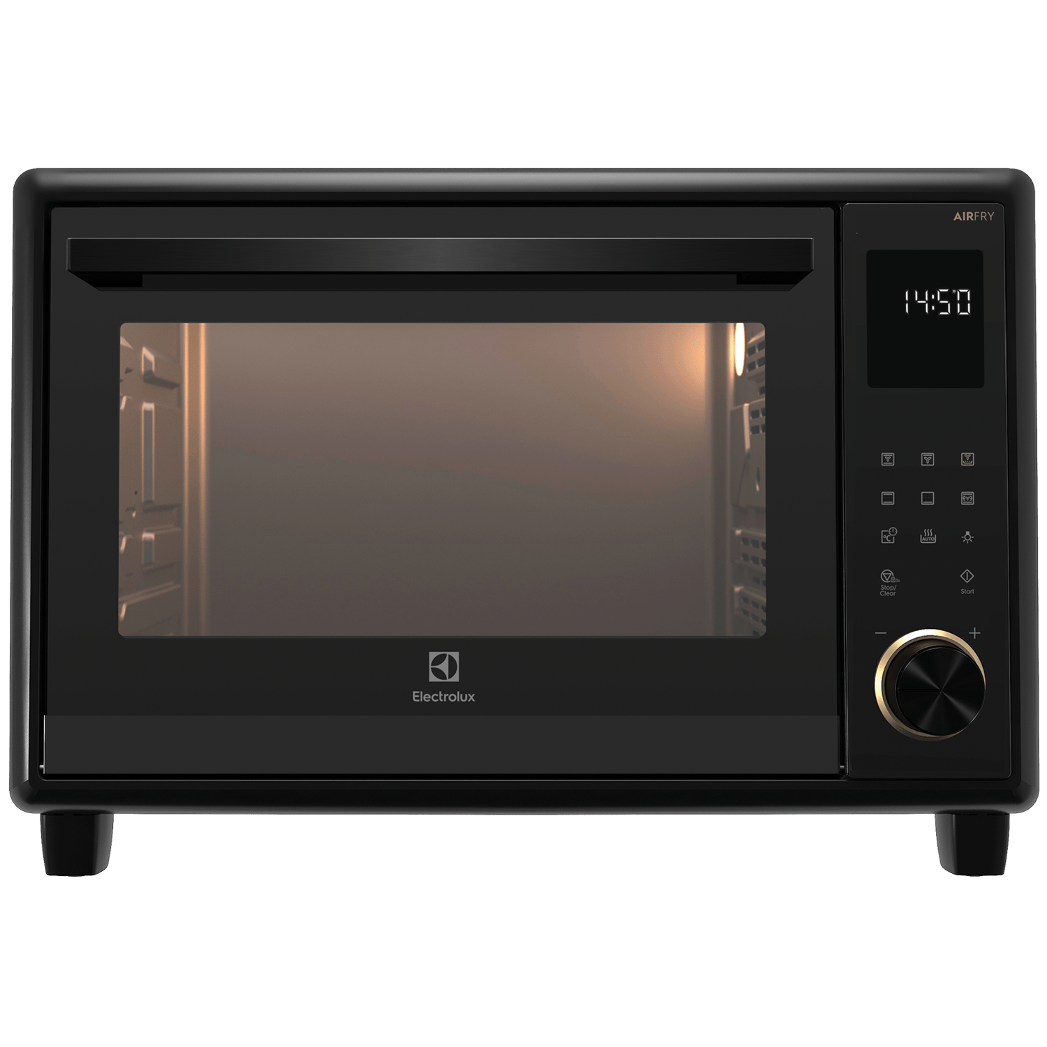 EOT4022XFDG 40L UltimateTaste 700 freestanding electric oven with AirFry, front view with door closed