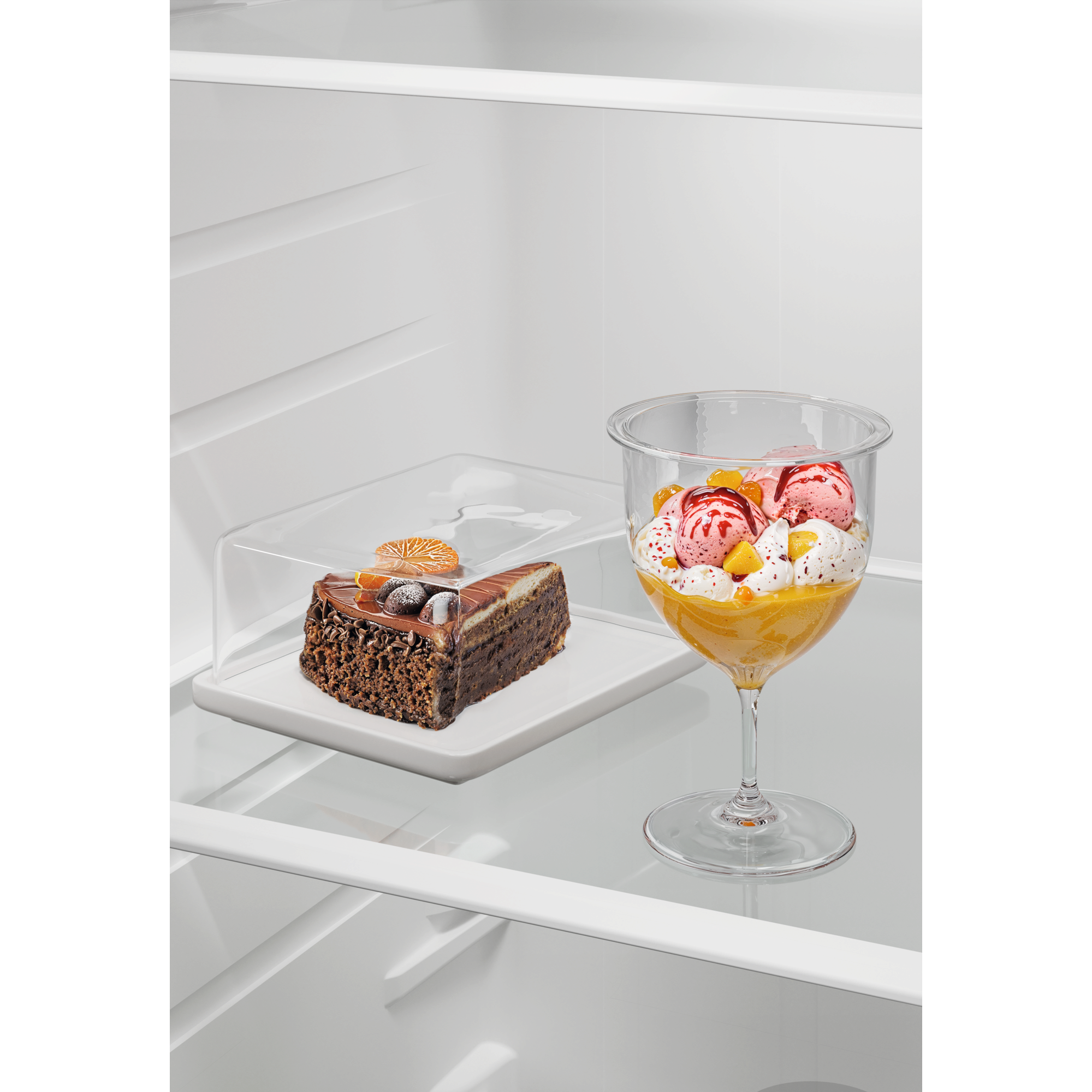 ESE6201B-B 625L side by side refrigerator glass shelf detail