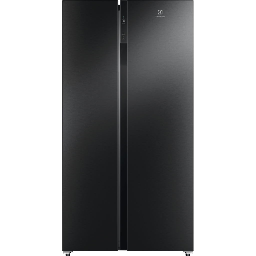 ESE6201B-B 625L side by side refrigerator dark stainless front view